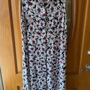 Ronni Nicole Navy and Red Floral Dress